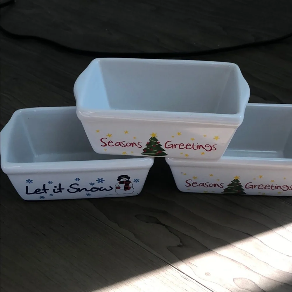 3 Holiday Theme Baking Dishes Bakeware